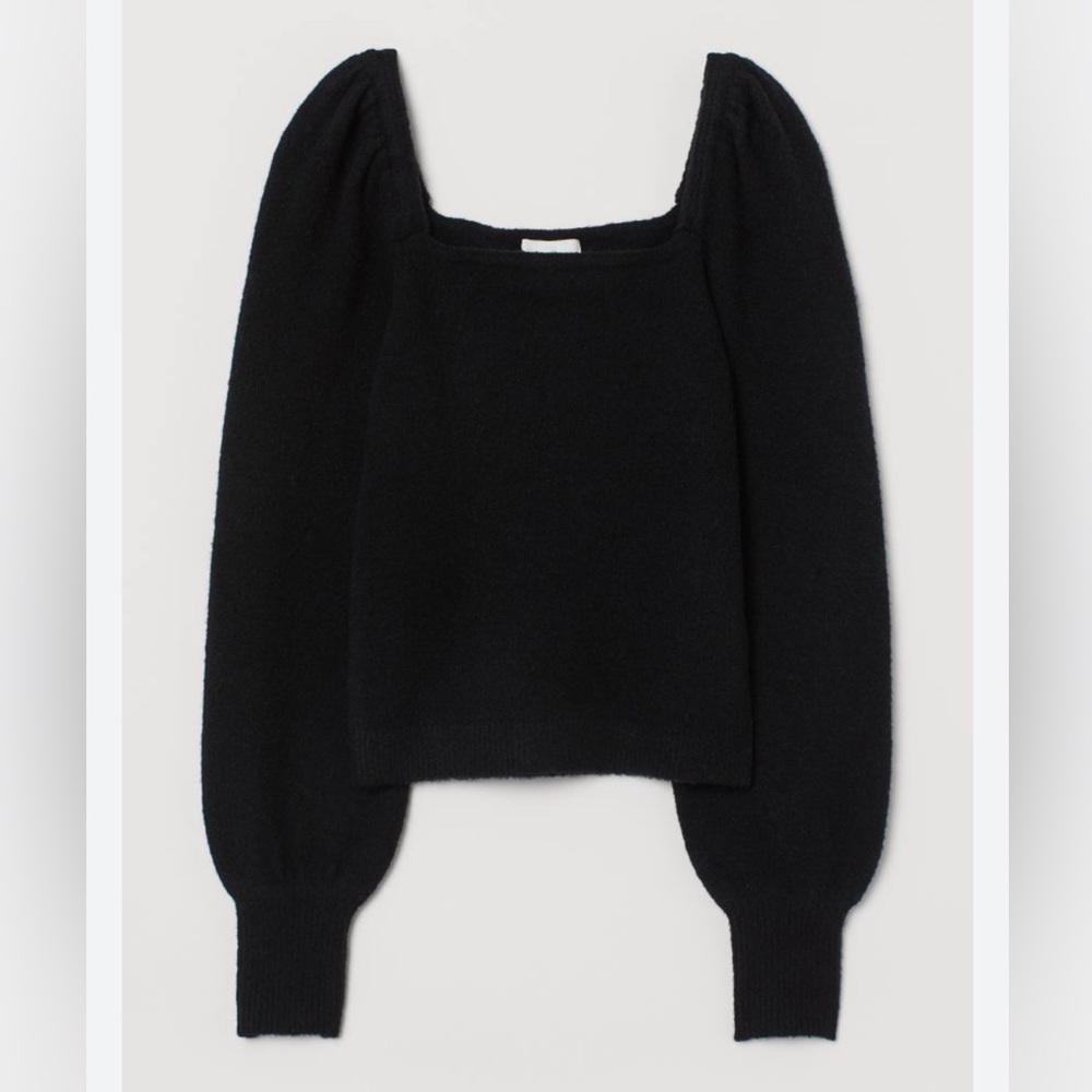 H&M Puff Sleeve Sweater NWT